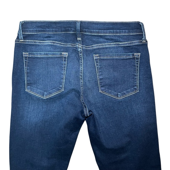 Frame Denim Le Skinny de Jeanne Crop Bonn Dark Blue Denim Sz 29 Stretch - Picture 6 of 7